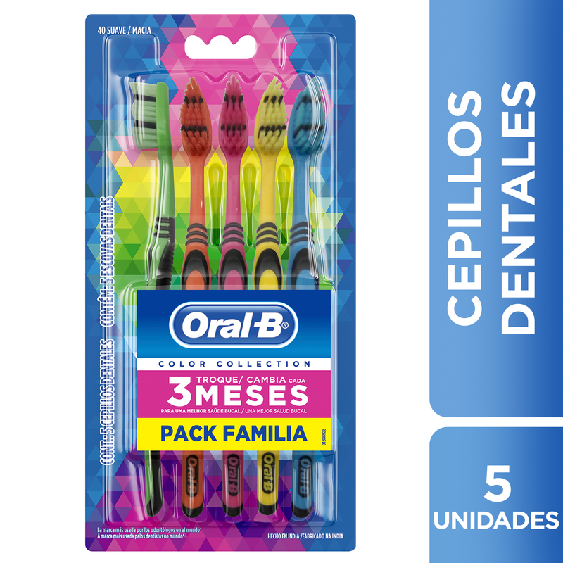 Cepillo Dental Oral-B Indicator Colors Pack Familiar