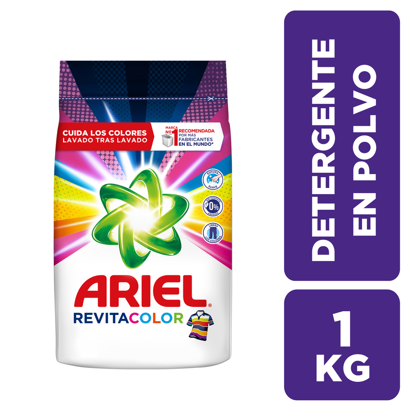 Detergente polvo regular bolsa 1000gr - ARIEL