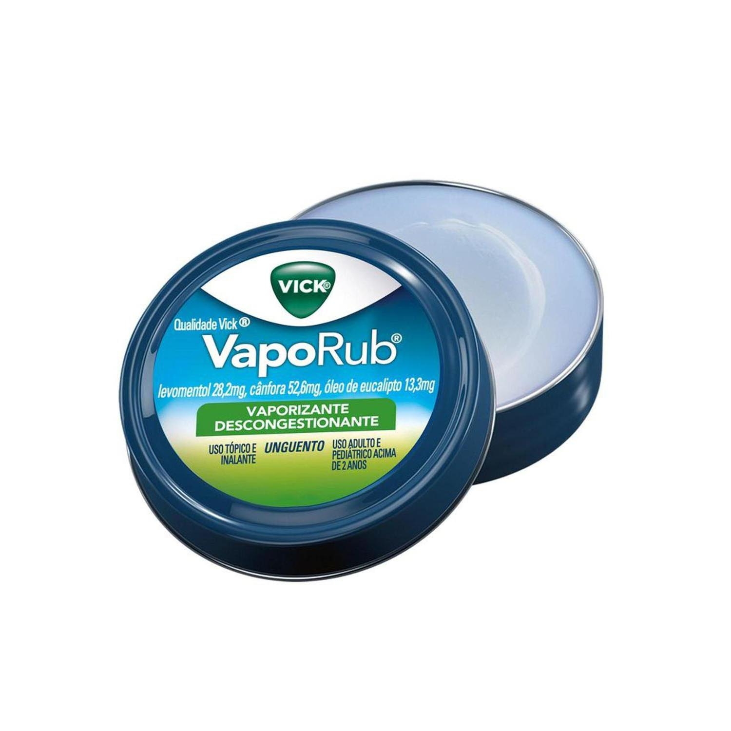 Vick VapoRub Ungüento Lata 12 g para la congestión nasal, tos y dolores