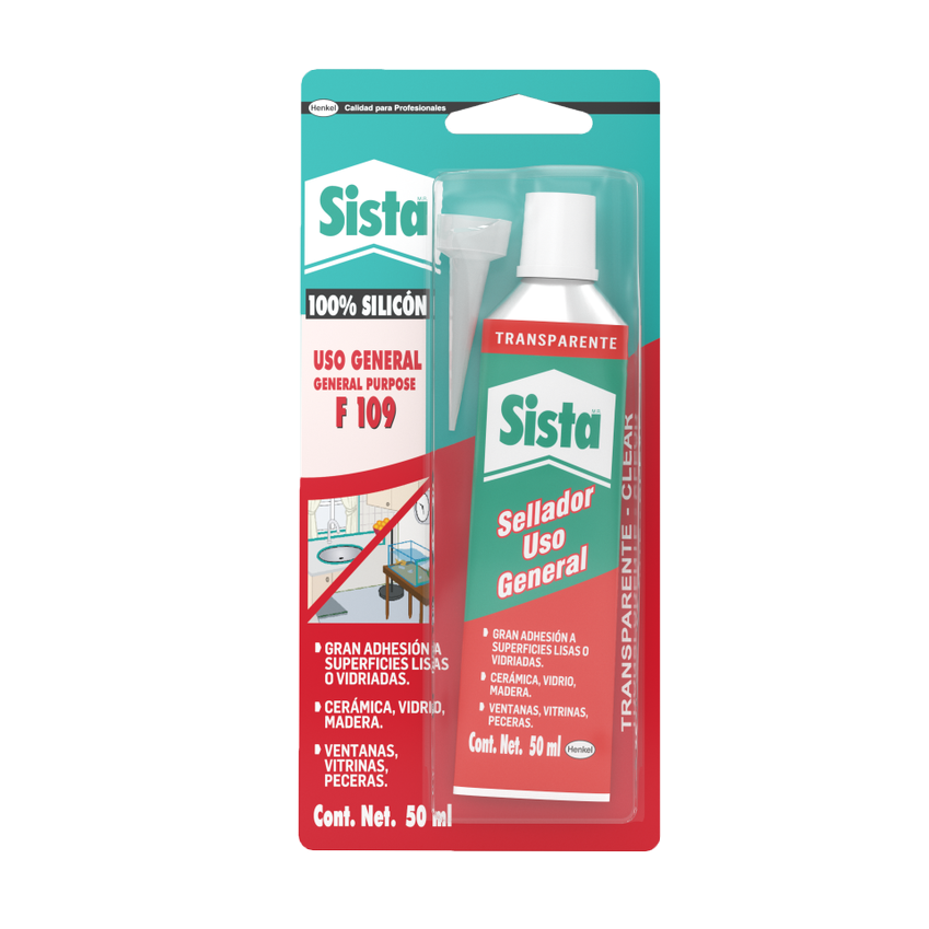 Sista Silicona Transparente 50 Ml