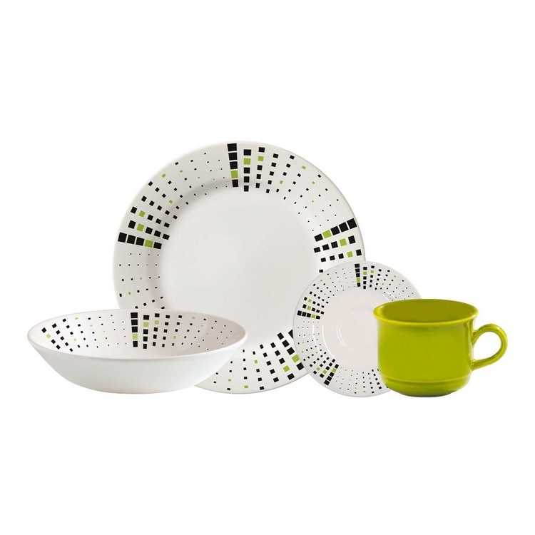 Vajilla Corona 4 Puestos 16 Piezas Malaya Vajillas Servicio de Mesa Articulos para la Mesa Hogar