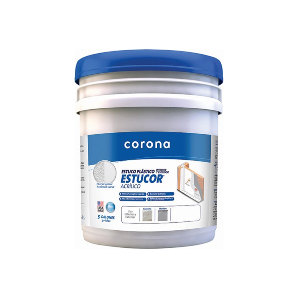 Estuco Plástico 30 kg (5 Gl) Estucos Acabados