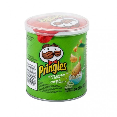 Papas Pringles Crema y Cebolla x40gr