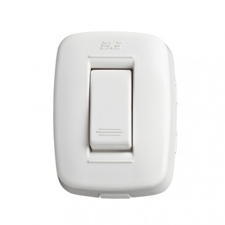 Interruptor Ave Sencillo Blanco Sobreponer DUE