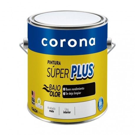 Pintura Corona Súper Plus Blanco 1Gl