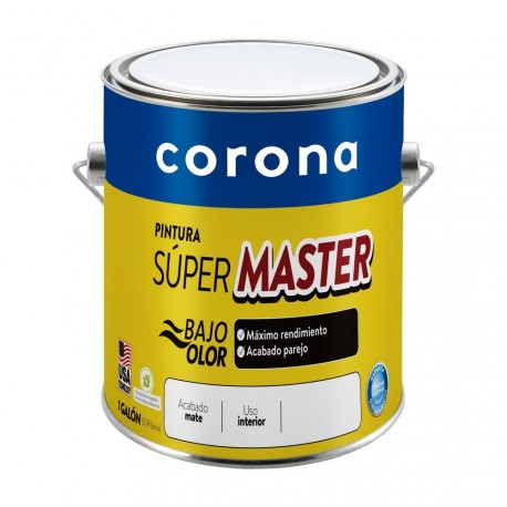 Pintura Corona Súper Master Blanco  1Galón