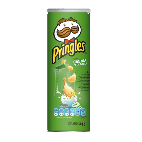 Papas Pringles Crema y Cebolla x124Gr