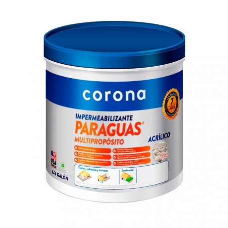 PARAGUAS® Corona Multiproposito Blanco 1/4 galón