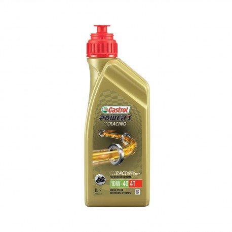 Aceite Castrol Power1 Racing 4T 10W40 1 Litro /  Caja por 12 Unidades