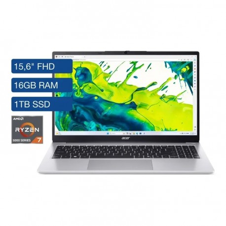 Computador Portátil ACER ASPIRE LITE 15.6"  R8F7 R7 Plateado