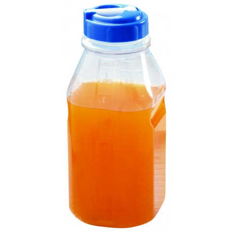Botellito 1 Lt Pvc Transp Azul