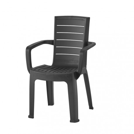 Silla Nova con Brazos Vanyplas Negra