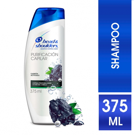 Head & Shoulders Purificación Capilar Carbón Activado Shampoo 375ml