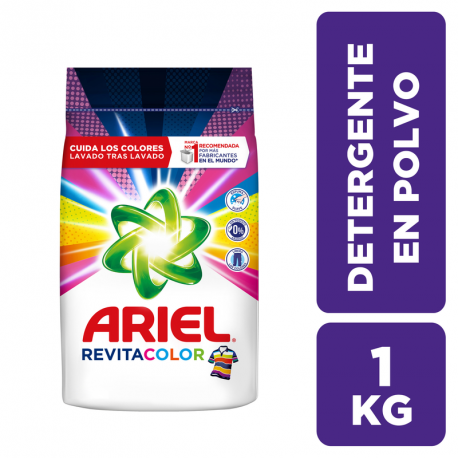 Detergente Ariel En Polvo Revita Color X 1Kg