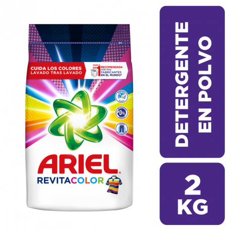 Detergente Ariel En Polvo Revita Color X 2Kg