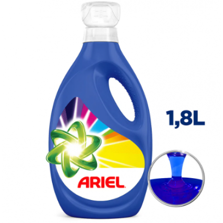 Detergente Liquido Ariel Jabón Revitacolor 1.8 L  