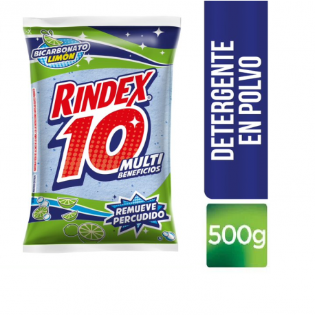 Detergente En Polvo Rindex Limón Jabón 500G