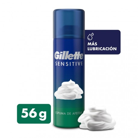 Espuma De Afeitar Gillette Sensitive x56ml