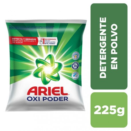 Detergente en Polvo Ariel Regular Jabón 225gr