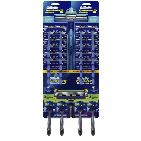 Rastrillos Gillette Presto barba Ultragrip Con 24 Piezas + 4