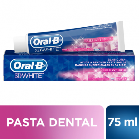 Crema Dental Oral B 3D White Brilliant Fresh X 75ml