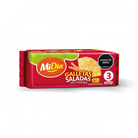 Galleta Saladas MiDía 3 tacos x282G