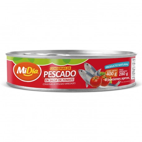 Sardina Tomate Oval MiDía 400 g