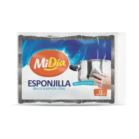 Esponjillas Brillo MiDía X 12 Unidades