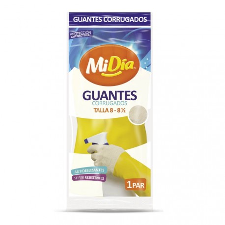  Guantes Corrugados MiDía Talla 8 -8½ 