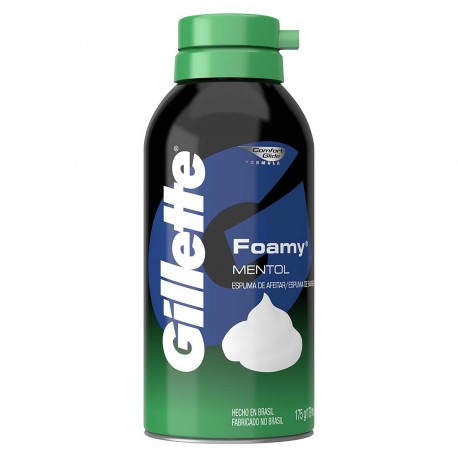 Gillette Foamy Mentol Espuma De Afeitar 175 g