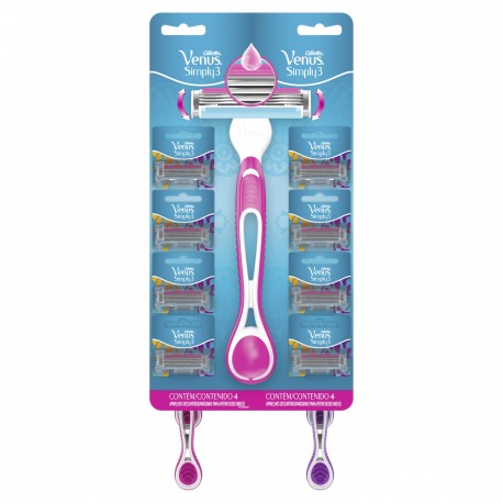 Maquina Simply Venus Rosada x 8Und