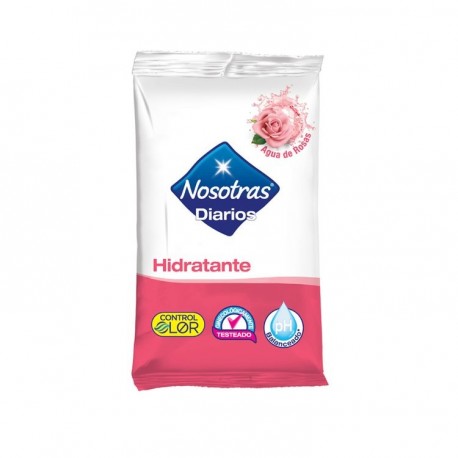 Pañitos Húmedos Intimo Nosotras Agua de Rosas x16