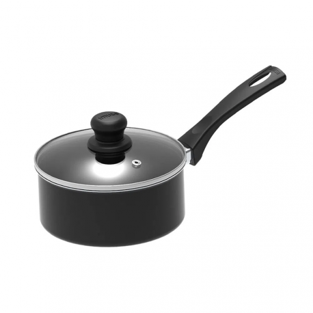 Perol 16 cm Imusa Antiadherente con Tapa de Vidrio Smart