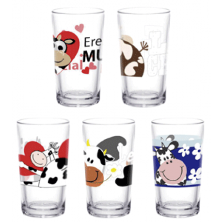 Vaso Cristar Siena Bebidas Decorado Vacas