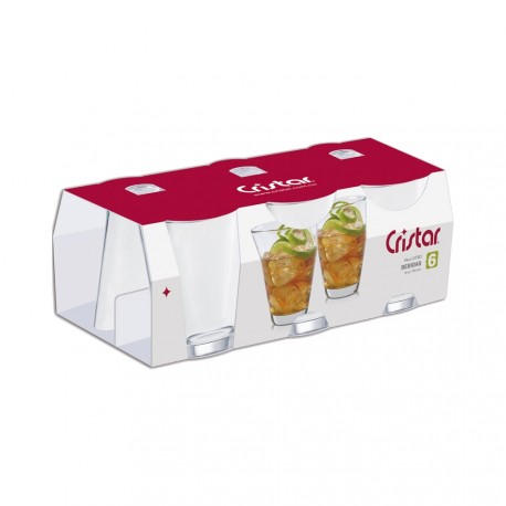 Juego de 6 Vasos Vitro Cristar