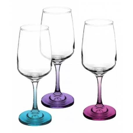 Copa Trentino Agua Pata de Color Cristar