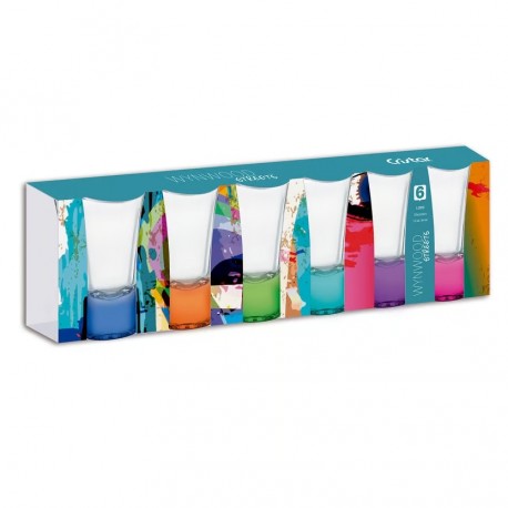Copa Lord Trago Corto Cristar Fondo Color Surtidas