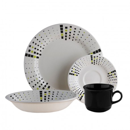 Vajilla Corona 4 Puestos 16 Piezas Malaya