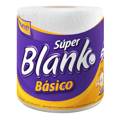 Papel Higiénico Doble Hoja Super Blanco Basico 1Rx18Mts