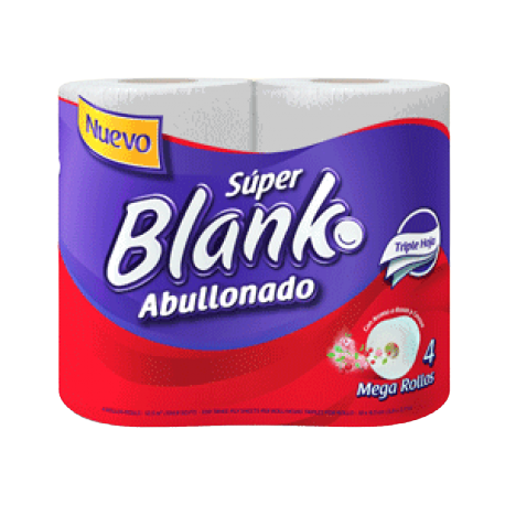 amenaza ayudante sí mismo Papel Higiénico Super Blanco Mega Rollo Abullonado 4R x 33M
