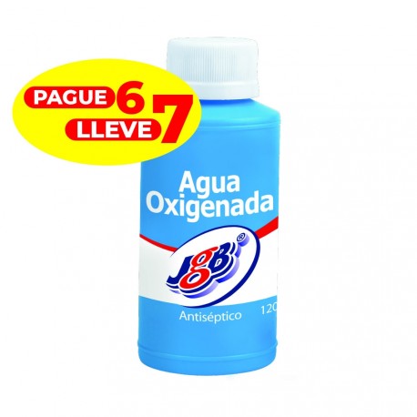 Agua Oxigenada JGB x 120ml Pague 6 Lleve 7