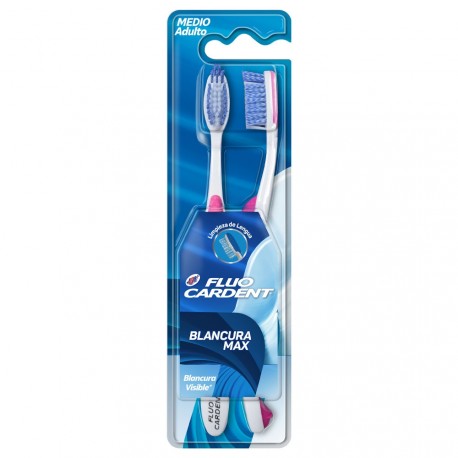 Cepillo Dental Fluocardent Blancura Max X 2 Unidades