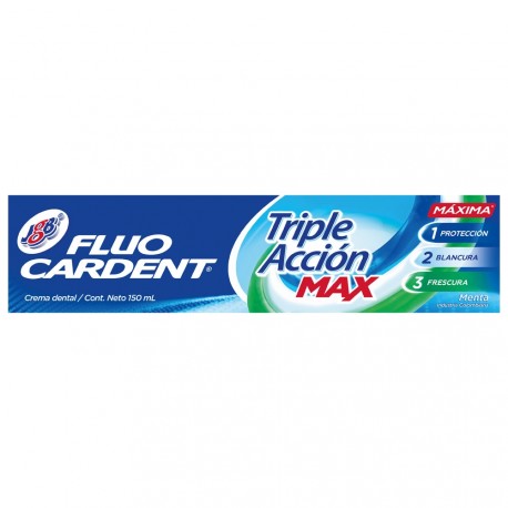 Crema Dental JGB Fluocardent Triple Acción Max X 150ml