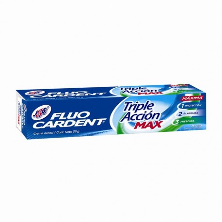 Crema Dental JGB Fluocardent Triple Acción Max x 36g