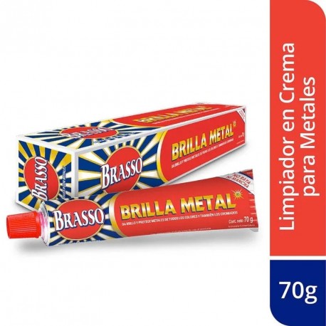Limpiador En Crema Para Metales Brilla Metal Brasso X 70gr