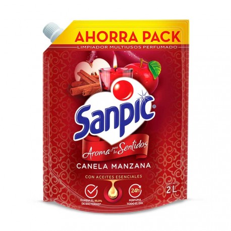  Limpiador Sanpic Canela Manzana 2000 ml