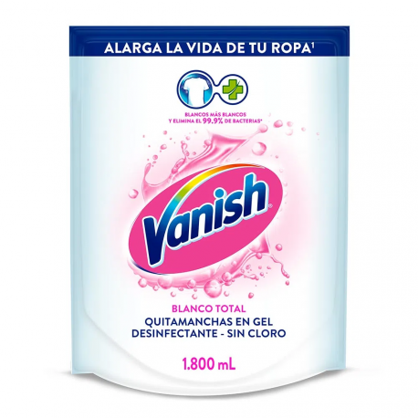 Quitamanchas Vanish Líquido Blanco 1.8L