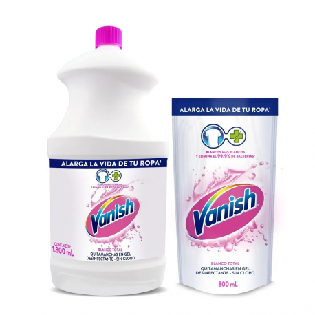 Desmanchante Vanish Blanco 1800+800ml DP