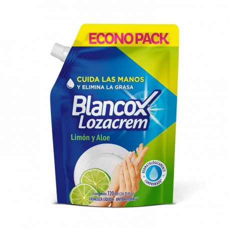 Lavaloza Blancox Loza Crem Limon Aloe Doypack X 720ml
