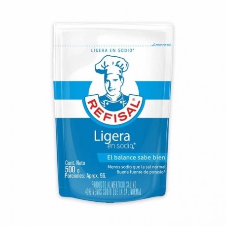 Sal Ligera En Sodio Refisal Doypack x 500G